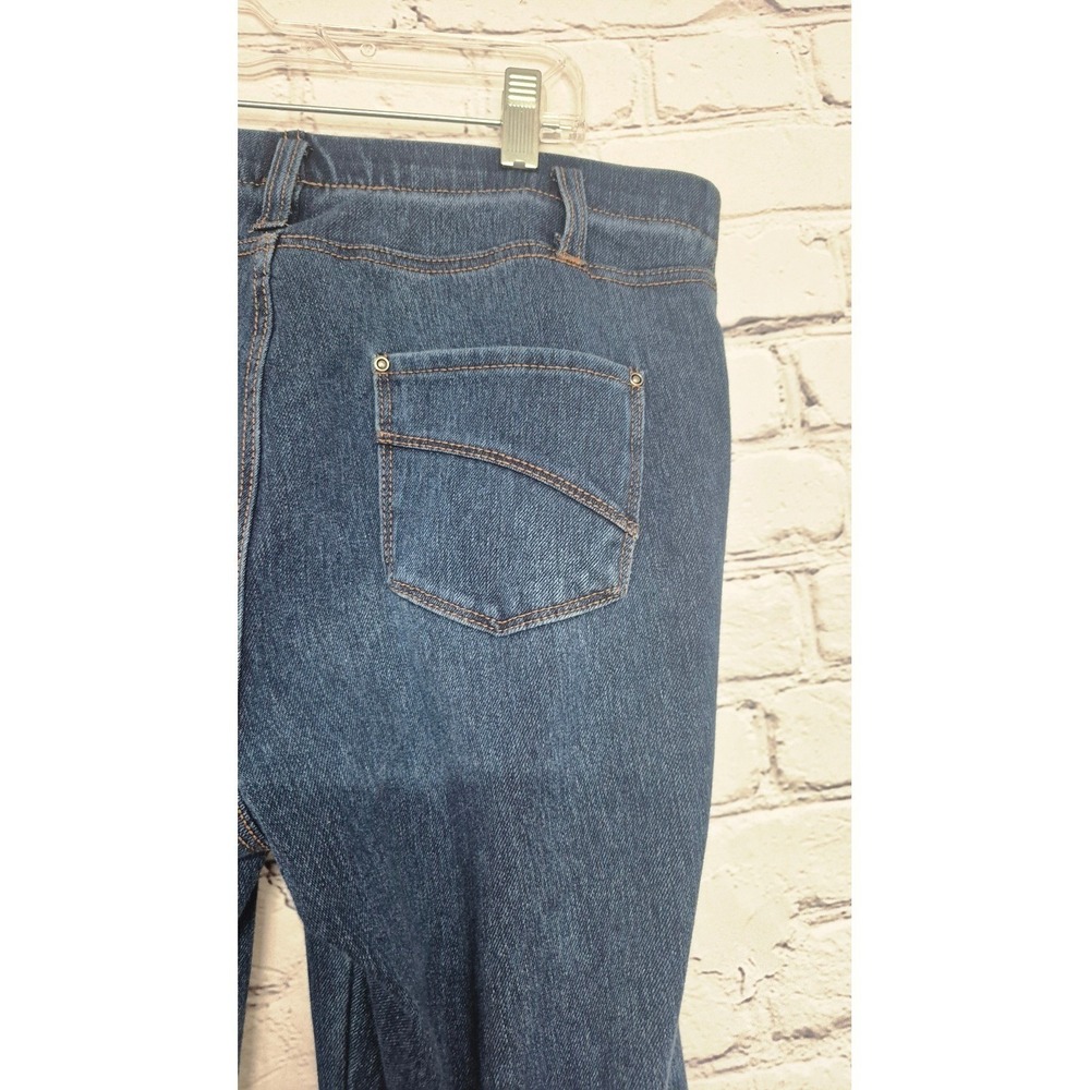 Roll Tide Alabama‎ Crimson Tide Ruffle Hem Denim Jeans Upcycled Fan Pants LG 12 - Picture 9 of 16